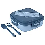 Ланчбокс 1100мл блакитний з розділювачем Kite K23-186-2, фото 6