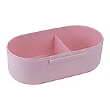 Ланчбокс 1000мл рожевий з розділювачем Kite K23-185-3, фото 3