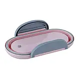 Ланчбокс 1000мл рожевий з розділювачем Kite K23-185-3, фото 6