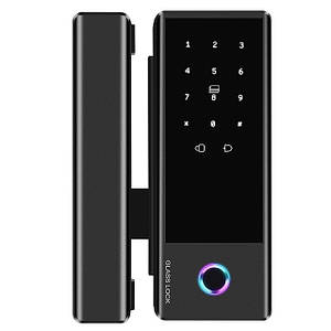 Розумний біометричний замок на скляні двері SEVEN LOCK SL-7776BF black