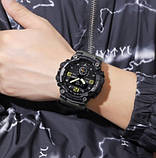 Спортивний електронний водонепроникний годинник Skmei 1965BK black. Тактичний годинник для військових, фото 7