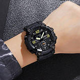 Спортивний електронний водонепроникний годинник Skmei 1965BK black. Тактичний годинник для військових, фото 8