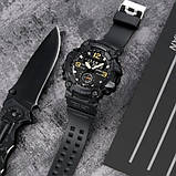 Спортивний електронний водонепроникний годинник Skmei 1965BK black. Тактичний годинник для військових, фото 4