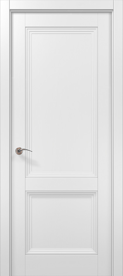 Двері екокошпон, Полотно, серія Millenium (ML-716) Білий мат