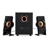 Акустична система 2.1 11W TRY FT-C10U USB + 3,5 mm з пультом дистанційного керування, Bluetooth чорна, фото 4