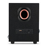 Акустична система 2.1 11W TRY FT-C10U USB + 3,5 mm з пультом дистанційного керування, Bluetooth чорна, фото 5
