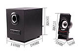 Акустична система 2.1 11W TRY FT-C10U USB + 3,5 mm з пультом дистанційного керування, Bluetooth чорна, фото 11