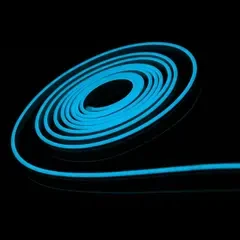 Світлодіодна стрічка NEON 12В PROLUM 6x12 IP68 Блакитний лід, Series "GT" PRO