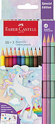 Олівці кольорові Faber-Castell Classic Colour Unicorn 10 класичних кольорів + 3 пастельні кольори, 111219