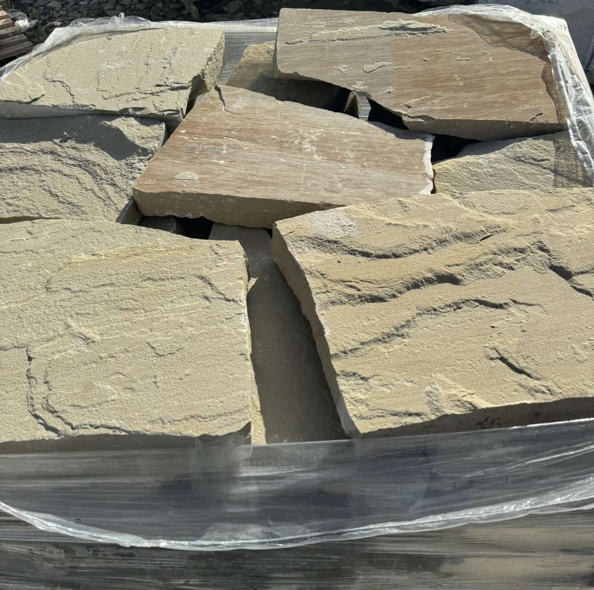 Піщаник товстяк 4-5 см камінь для мощення садових доріжок, покроковых доріжок, фото 1