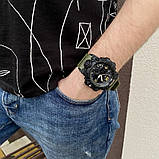 Спортивний електронний водонепроникний годинник Skmei 1155 Black-Military. Тактичний годинник для військових, фото 6