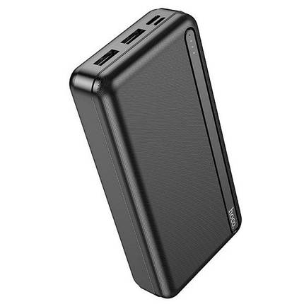 Портативний Power Bank Hoco J91A 20000 mAh зовнішній акумулятор повербанк для смартфона Чорний, фото 1