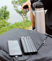 Портативний Power Bank MIBRAND EXTREME 20000 mAh повербанк для смартфона із сонячною батареєю та ліхтариком, фото 6