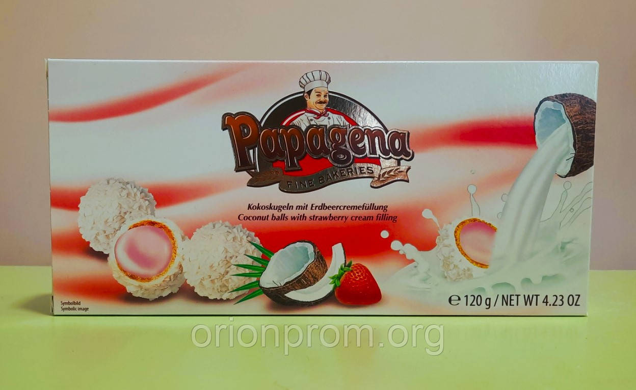 Цукерки Papagena полуничні 120 г