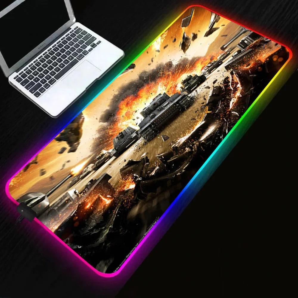 Коврик для мышки RGB World of Tanks -780 RS-01 (30*70*0.3) Геймерский ...