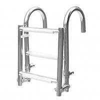 Драбина складана 1+2 неірж із поручнями для катера човна AquaLand