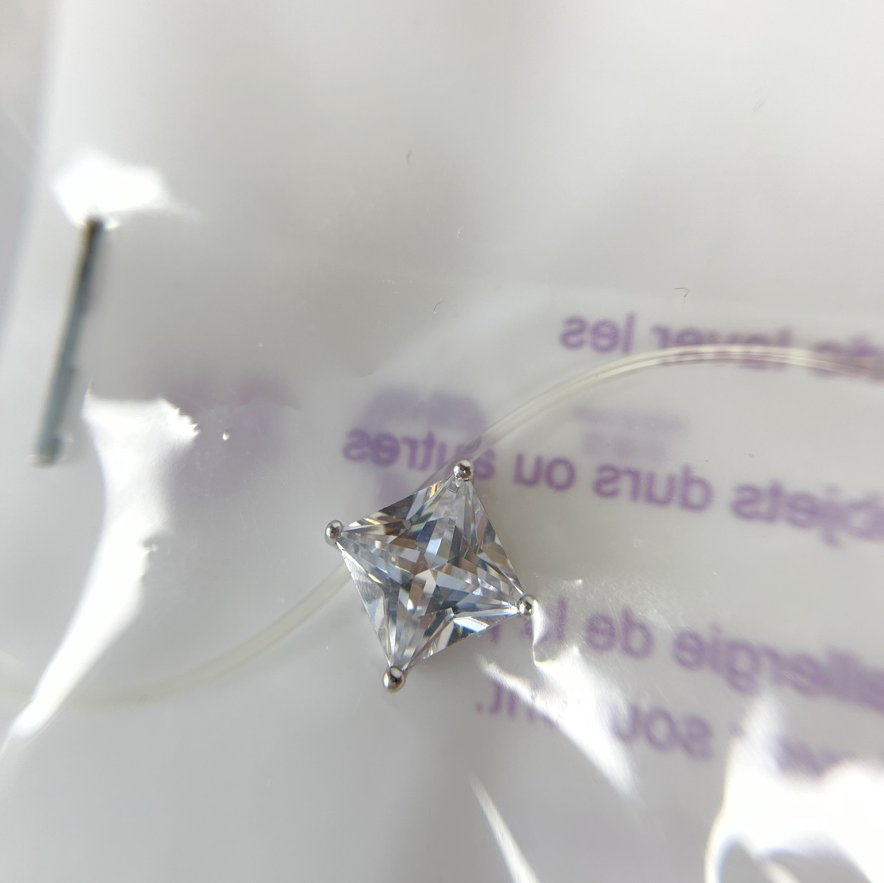 Підвіска страз родій Xuping Ювелірна біжутерія Шнурок силіконовий прозорий Сріблястий 410 x 8 мм C15007