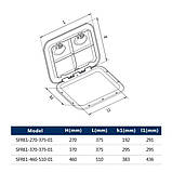 Люк доступу для човна SEAFLO 375x370, фото 2