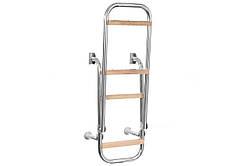 Драбинка складна 1+2 нерж з поручнями для катери човни AquaLand