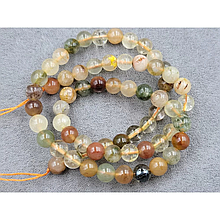 Намистини Рутиловий Кварц 6мм