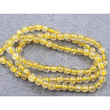 Намистини Рутиловий Кварц 4мм