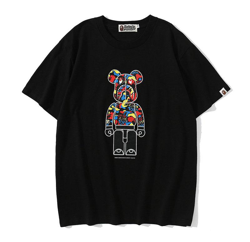 Футболка Bape x Kaws A Bathing Ape Black T-Shirt - FA1137A1