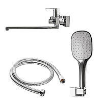 Змішувач для ванни TOPAZ SARDINIA TS 08116-H19 латунь гусак 35см