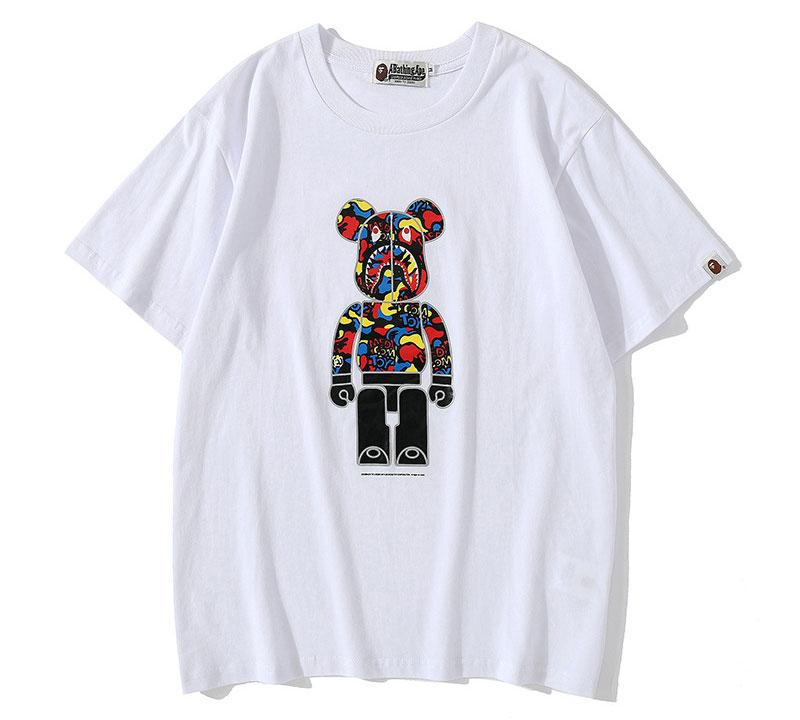 Футболка Bape x Kaws A Bathing Ape White T-Shirt - FA1138A1