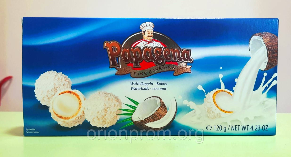 Цукерки Papagena кокосові 120 г