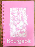 Блокнот на спіралі А5, 80 аркушів, 60 г/м2, блок у клітинку, дизайн-N9624, фото 3