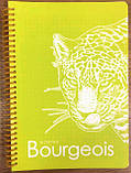 Блокнот на спіралі А5, 80 аркушів, 60 г/м2, блок у клітинку, дизайн-N9624, фото 4