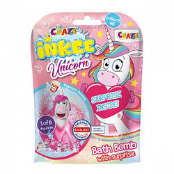 Ароматна бомбочка для ванни з іграшкою Inkee - МИЛІ ЄДИНОРІЖКИ (у диспл., в асорт.)  vendorCode