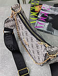 Сумка жіноча Guess багет сіра Гес, фото 2