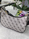 Сумка жіноча Guess багет сіра Гес, фото 3