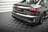 Дифузор Audi S3 8Y/A3 8Y S-Line Седан тюнінг обвіс спідниця, фото 5