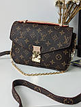 Сумка Луї Вітон метіс коричневий Louis Vuitton Pochette Metis Medium, фото 3