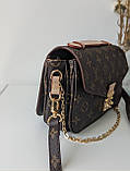 Сумка Луї Вітон метіс коричневий Louis Vuitton Pochette Metis Medium, фото 5
