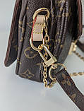 Сумка Луї Вітон метіс коричневий Louis Vuitton Pochette Metis Medium, фото 6