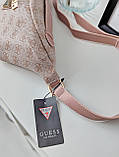 Жіноча бананка Guess Гесс рожевий, поясна бананка, фото 4