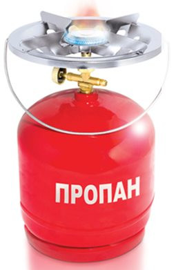 Газовий туристичний балон-пікнік Intertool GS-0005 об'ємом 5літрів з пальником