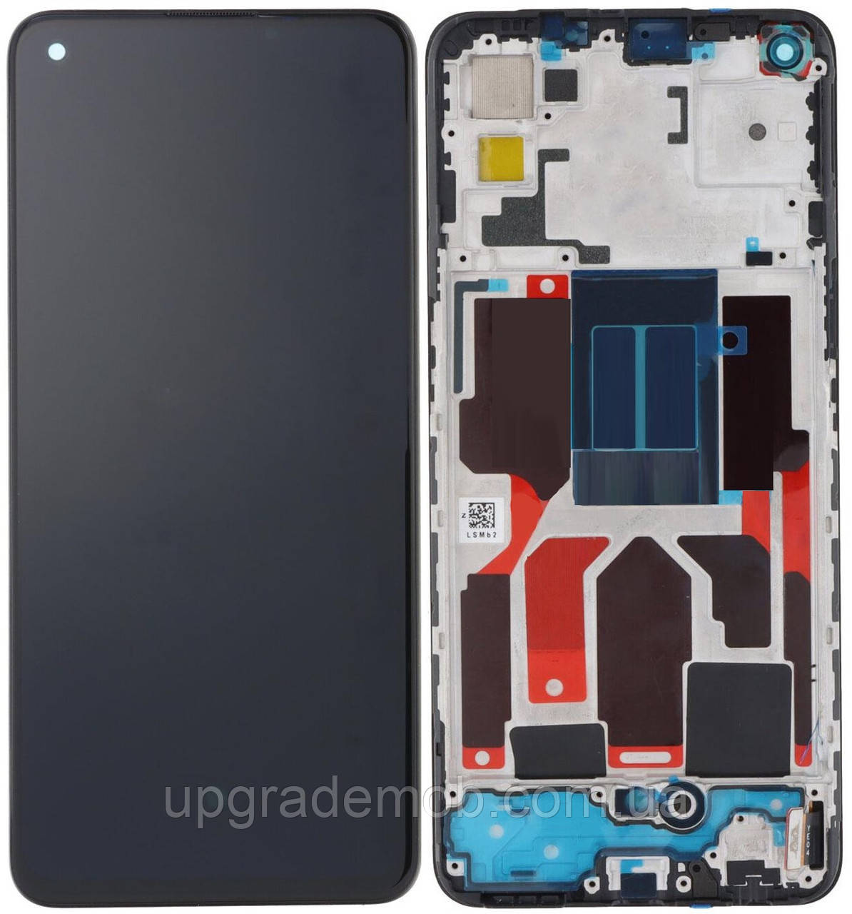 Дисплей модуль тачскрин Realme GT Master Edition /Oppo Reno 5 5G чорний OLED з рамкою, фото 1