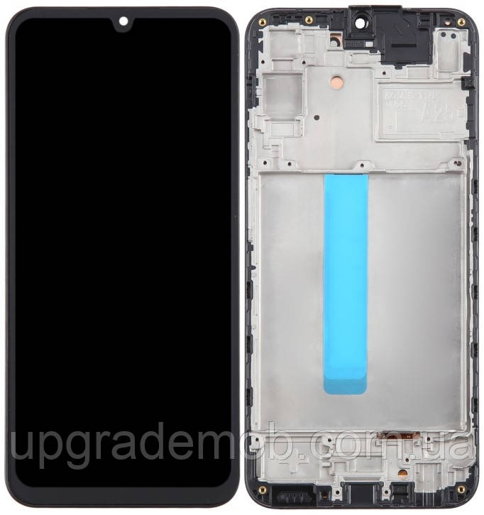 Дисплей-модуль тачскрин Samsung A256 Galaxy A25 чорний OLED (Small LCD) з рамкою