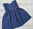 Сукня літня для дівчинки льон Аля, розміри 92-110р., фото 6