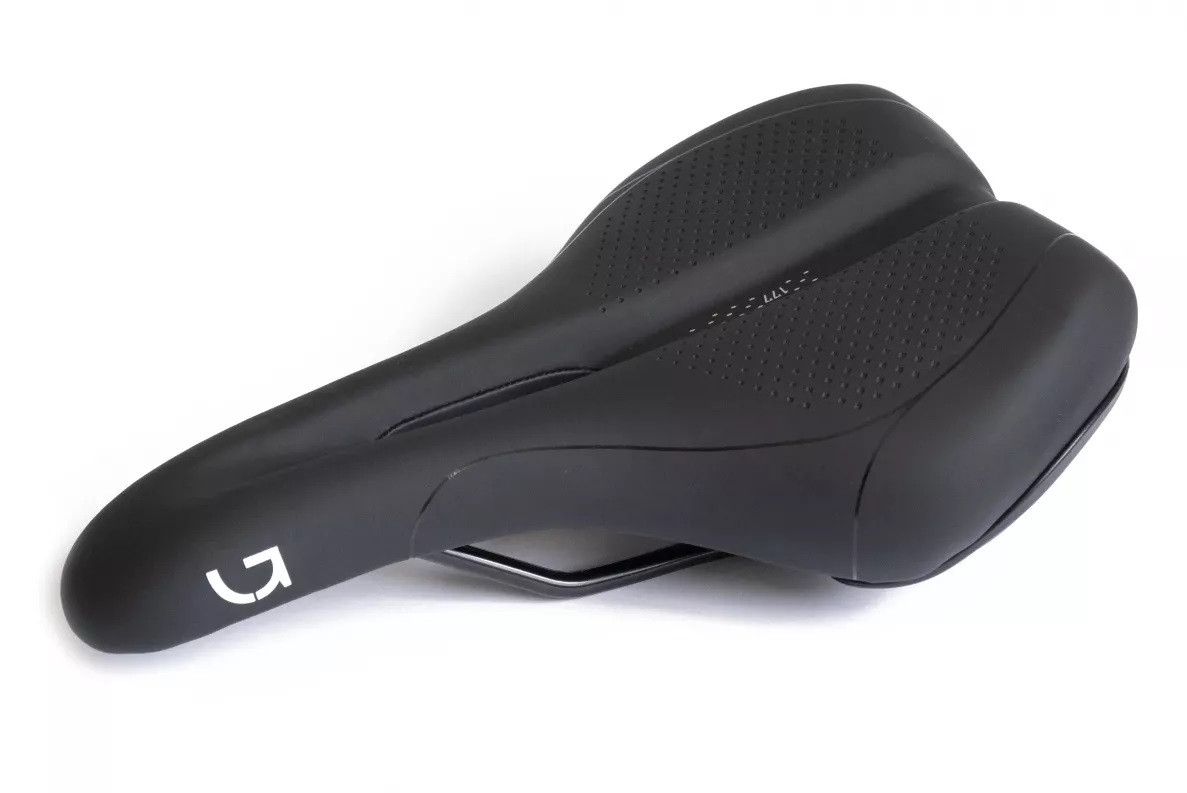 Сідло Green Cycle Active Air 177, стальні рейли, чорне