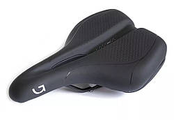 Сідло Green Cycle Active Air 199, стальні рейли, чорне