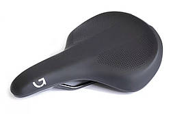 Сідло Green Cycle Comfort Foam 162, стальні рейли, чорне