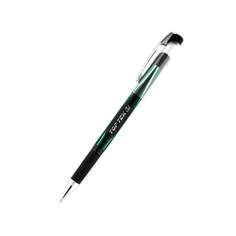Ручка гелева зелена 0,5 мм Unimax Top Tek Gel UX-133