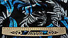 Тканина Поплін колір чорний "Нічні тропіки", фото 5