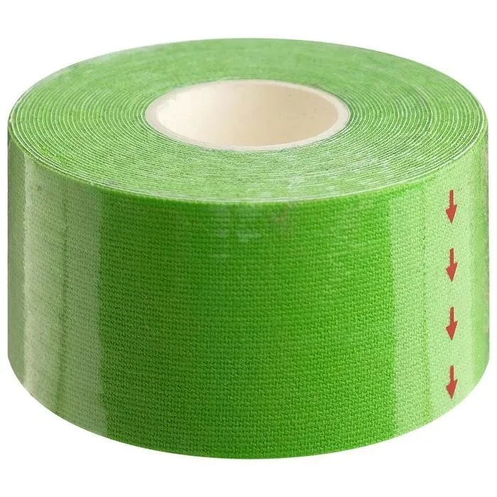 Кінезіо Тейп 4см х 5м кінезіологічний спортивний тейп стрічки Kinesiology Tape, зелений