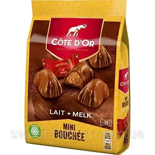 Шоколадні цукерки Cote D'or Lait Mini Bouchee 158g